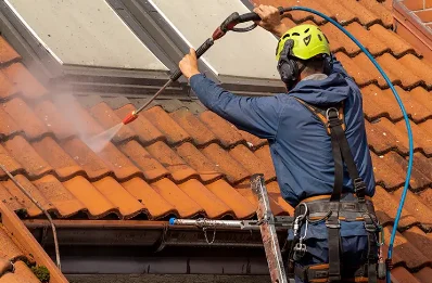 Démoussage et hydrofuge de toiture à Fajolles